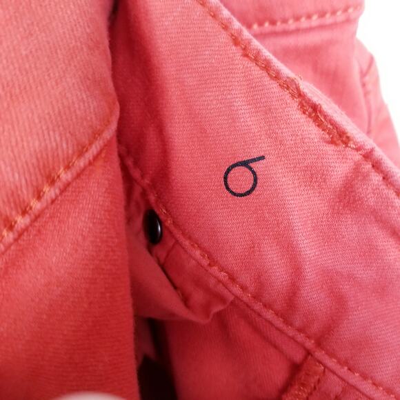 ANN TAYLOR Modern Fit Low Waist Jeans Orange - Size 6 - Picture 5 of 6